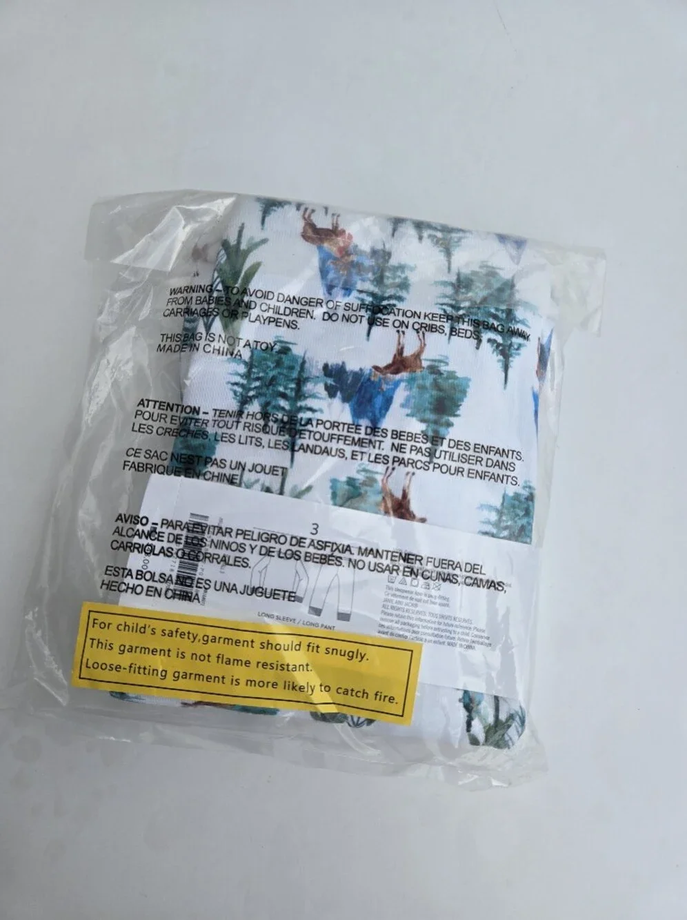 Janie And Jack Good Night Pajama In Moose Forest Size 3